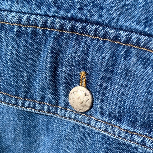Denim shirt with corduroy collar (Medium) - Picture 5 of 5